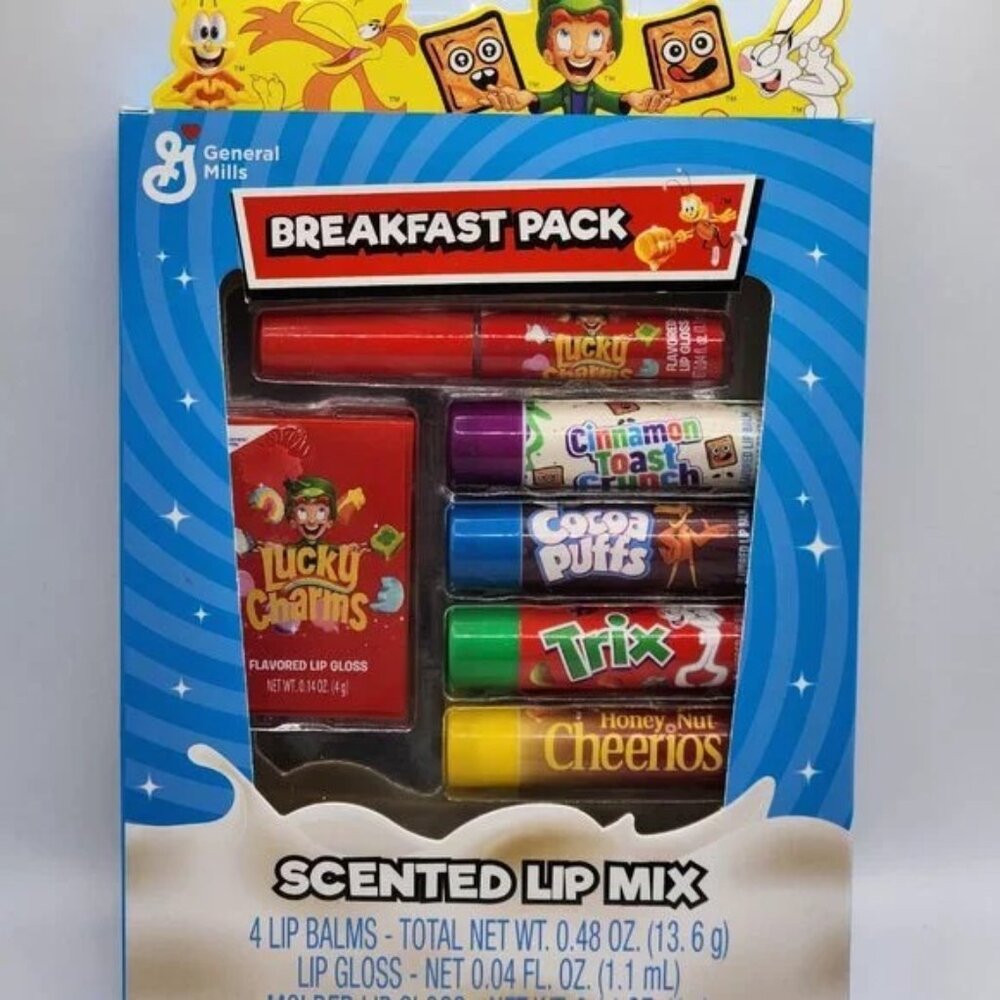 NWT Taste Beauty General Mills Breakfast Pack Scented Lip Mix